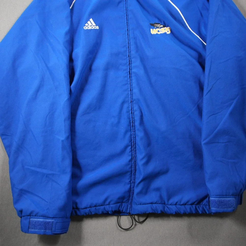 Vintage Adidas UCSB Santa Barbara Gauchos Full Zip Fleece Sport Men Jacket M